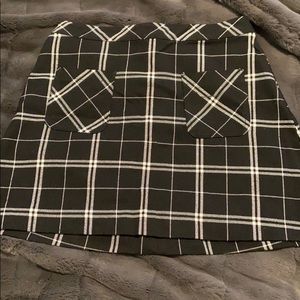 H&M plaid skirt
